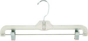 14" Clear Bottom Hanger - Metal Clips - New