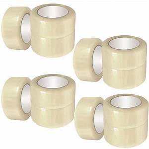 Clear packing tape 2" wide x 110 yards long, 2 mil thick