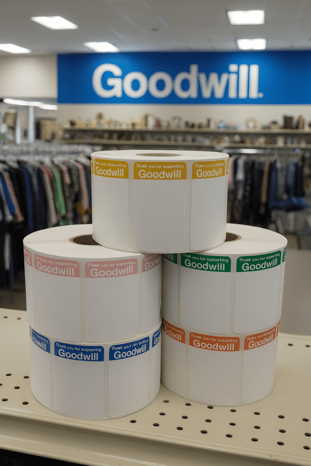 White Thermal Direct Label with Reverse “Thank You” - Image 4