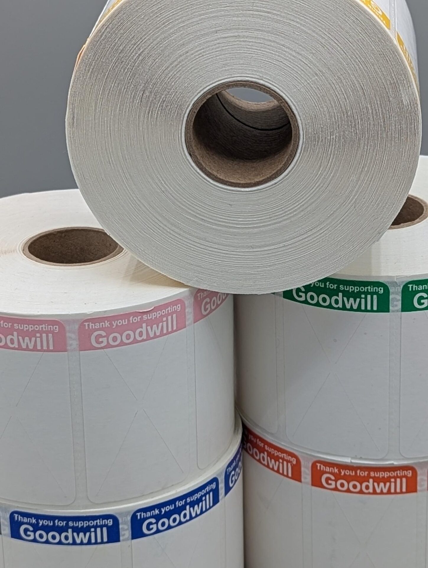 White Thermal Direct Label with Reverse “Thank You” - Image 3