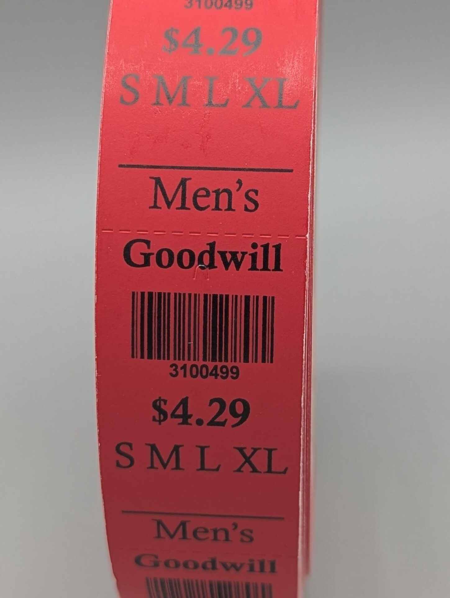 GW Barcode Tag Mens